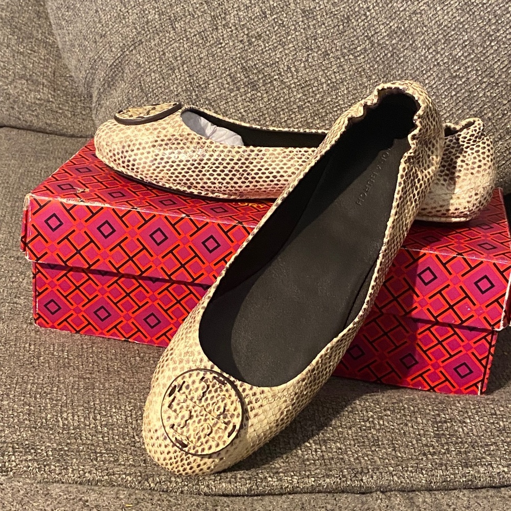 Tory Burch Minnie Travel Ballet with Leather Logo